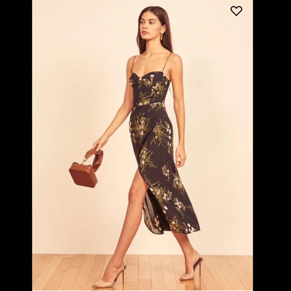 Reformation Kourtney dress in Veuve